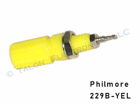       Yellow Insulated Binding Post - 15 Ampere - Philmore  229B-YEL