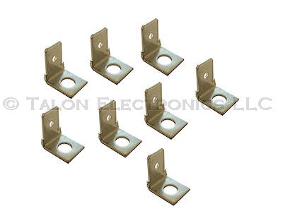 0.250" (1/4") Right Angle Quick-Fit Male Terminal - 8 pack