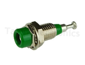      Green Insulated Metal Clad Tip Jack - Raytheon TJ106GN