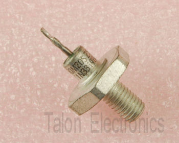 2x  Z3B33 33V 10W stud mount zener diode DO4 bolt down vintage 