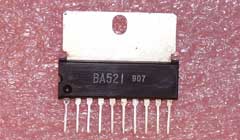 BA521 Audio Power Amplifier IC  NTE1166 Equivalent