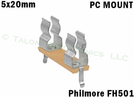  1-Pole 5x20mm Fuse Holder - Philmore FH501