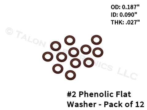        #2  Flat Phenolic Washer PACK of 12
