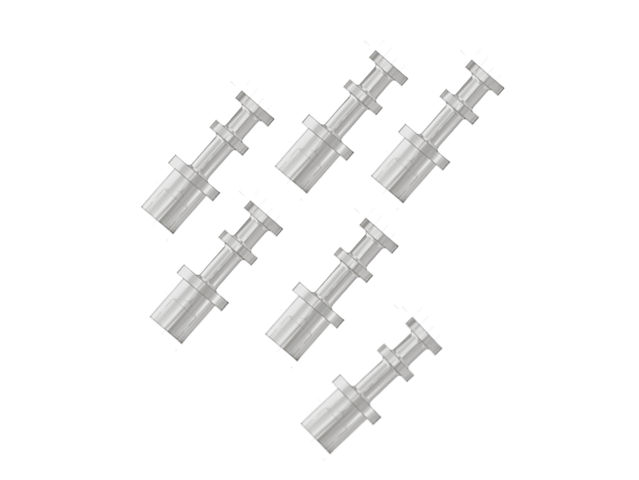 Double Turret Uninsulated Swage /Press-fit Terminal  (Pkg of 6) Cambion 160-1558-02-01 