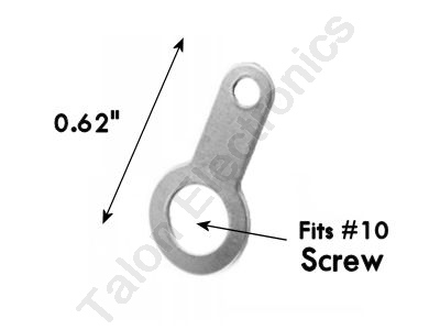      Solder lug / terminal 0.62" length - #10 screw size