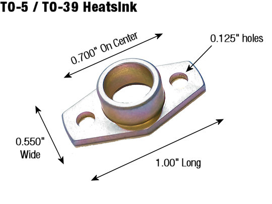 TO-5 / TO-39 Aluminum Flange Transistor Heat Sink