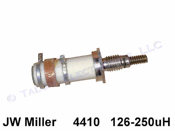 JW Miller 4410 Adjustable Coil - 126 to 250 uH - Panel Mount