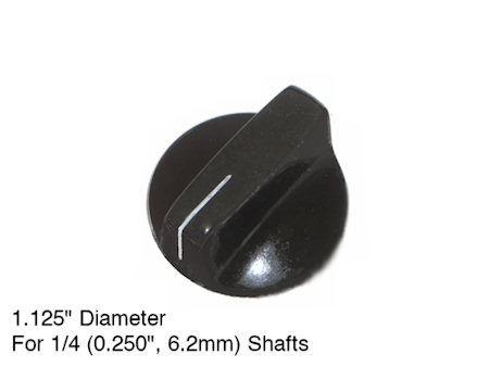 Round Bar Knob - 1.125" Diameter for .250" Shafts - Daka-ware