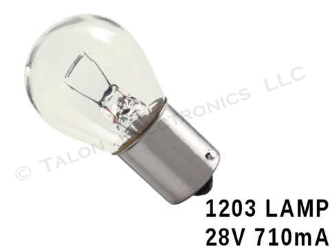 1203 Lamp -  Single Contact Bayonet Base  28V 710mA 