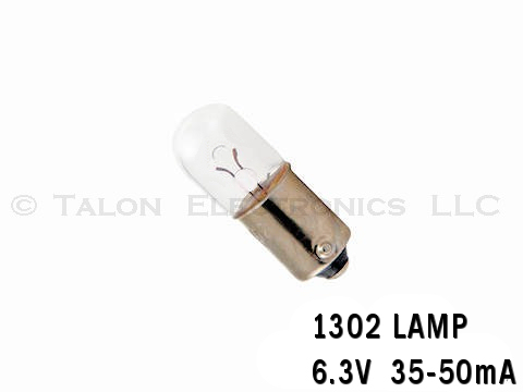 1302 Lamp -  Miniature Bayonet Base 6.3V 35-50mA