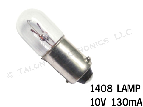 1408 Lamp -  Miniature Bayonet Base 10V 130mA