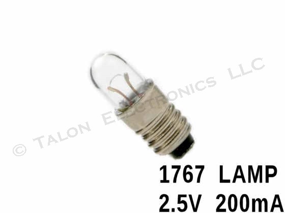 1767 Lamp - T-1-3/4  Midget Screw Base 2.5V 200mA