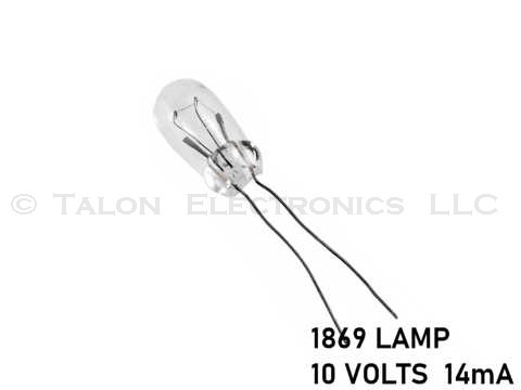 1869 Lamp - T-1 3/4 with Leads 10V 14mA