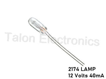 2174 Lamp - T-1-3/4  Wire Lead 12V 40mA