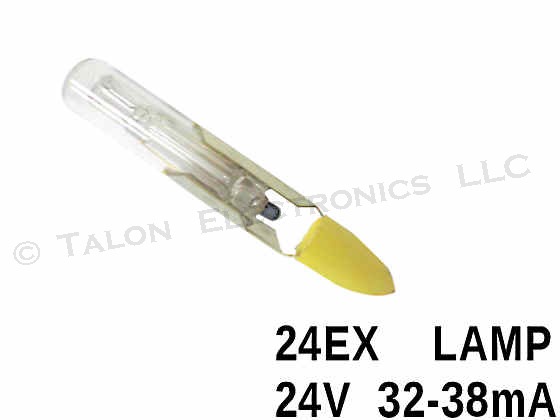   24EX Lamp -  Telephone Slide Base #1  24V 35mA - Special Round Envelope End