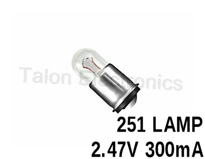  251 Lamp - T-1-3/4  Midget Flange 2.47V 300mA