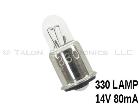  330 Lamp - T-1-3/4  Midget Flange 14V 80mA