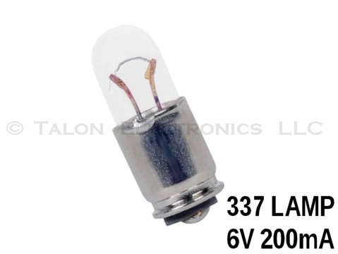  337 Lamp - T-1-3/4  Midget Groove Base 6V 200mA