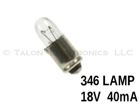  346 Lamp - T-1-3/4  Midget Groove Base 18V 40mA