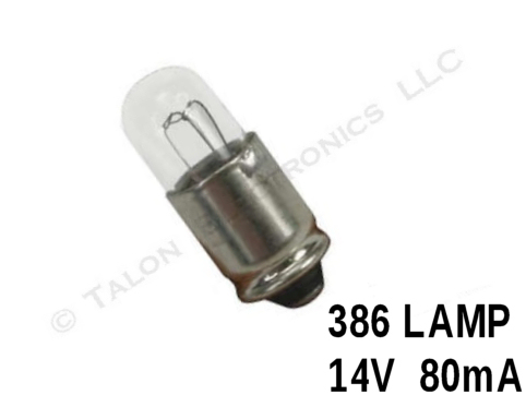  386 Lamp - T-1-3/4  Midget Groove Base 14V 80mA