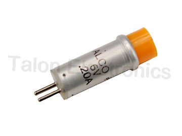    6V Amber Lens Cartridge Lamp Dialight 507-3906-1473-600