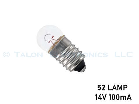   52 Lamp -  Miniature Screw Base 14.0 V 100 mA