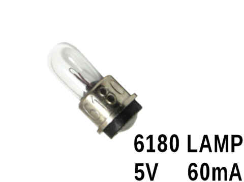 6180 Lamp - T-1 Subminiature Midget Flange 5V 60mA
