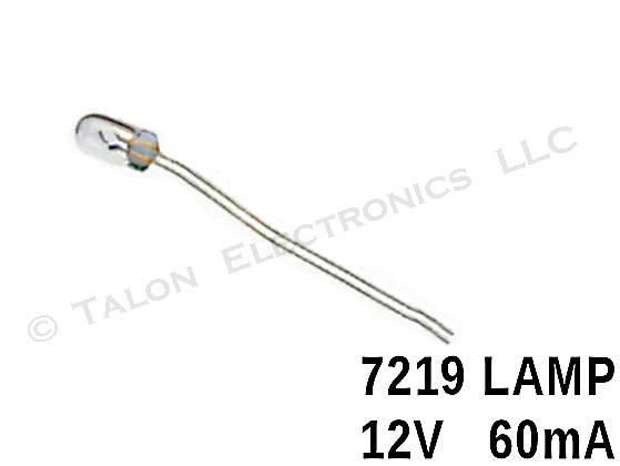 7219 Lamp - T-1  Wire Lead 12V  60mA