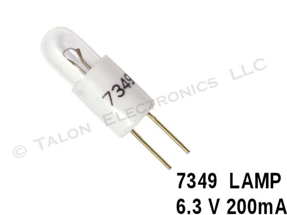 7349 Lamp - T-1-3/4  Bi-Pin 6.3V 200mA