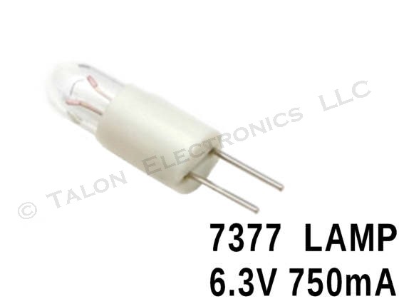 7377 Lamp - T-1-3/4  Bi-Pin 6.3V 75mA