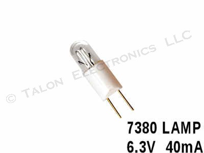 7380 Lamp - T-1-3/4  Bi-Pin 6.3V 40mA