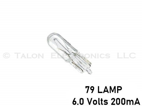   79 Lamp -  Miniature Wedge Base 6.0V 200mA