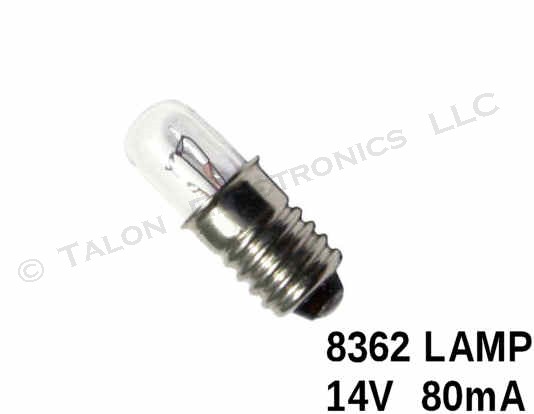 8362 Lamp - Midget Screw Base  14 Volts / 80 mA