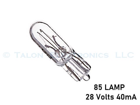   85 Lamp -  Miniature Wedge Base 28V 40mA
