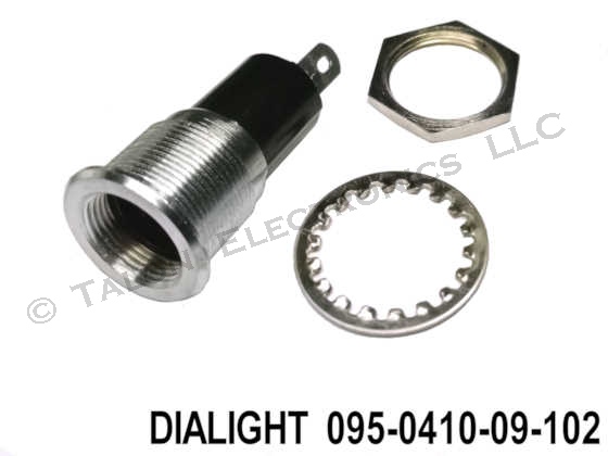 Dialight Socket Assembly for T-3 1/4 Base Lamps - 095-0410-09-102