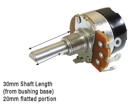  500K Ohm Linear Taper Potentiometer with SPST Switch