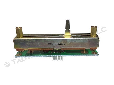 100K Ohm Dual Slide Linear Potentiometer Assembly - MTX Fader RCF3715