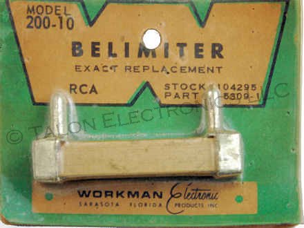 RCA 104295 Belimiter Fusible Resistor - Supplied as Workman 200-10