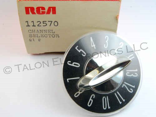 RCA 112570 RCA VHF Channel Select Knob - 1963 Model Year B/W