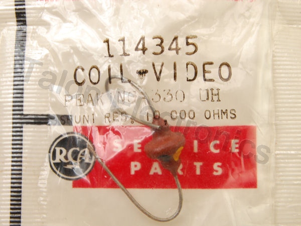 RCA 114345 330uH Video Peaking Coil