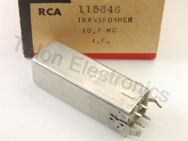 RCA 115646 FM 10.7 MHz IF Transformer