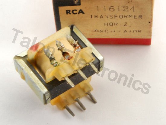 RCA 116124 Horizontal Oscillator Transformer