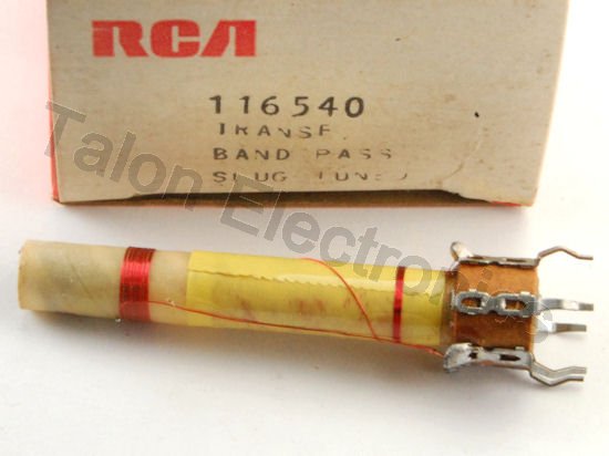 RCA 116540 Chroma Bandpass Transformer