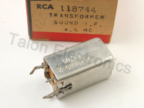 RCA 118744 Sound Takeoff IF Transformer - KCS158 and others