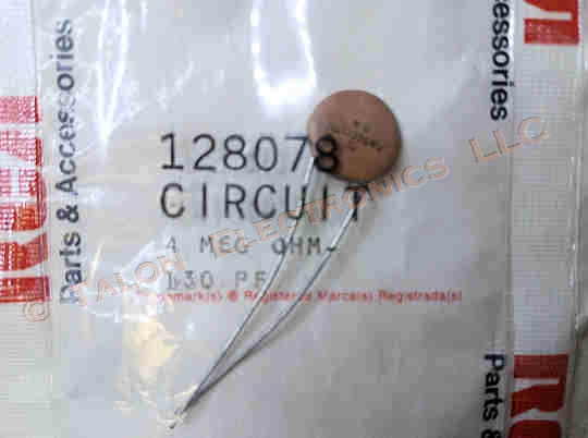 RCA 128078 Encapsulated Circuit (Capristor, 130pf + 4 Megohm) 