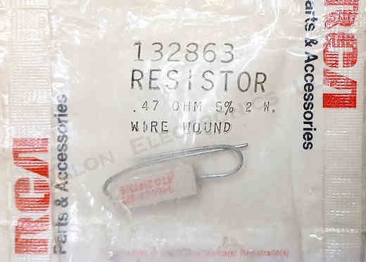 RCA 132863 Power Resistor 0.47 Ohms 2 Watt Wirewound Resistor