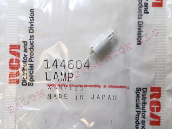 RCA 144604 Bi-Pin Lamp for VCR - XAMV12S - 6V 150mA