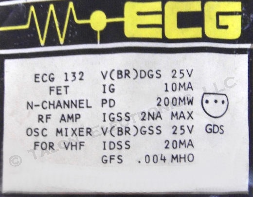  ECG132 N-Channel Silicon FET / JFET 