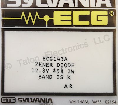  ECG143A 13V 1W Axial Lead Zener Diode