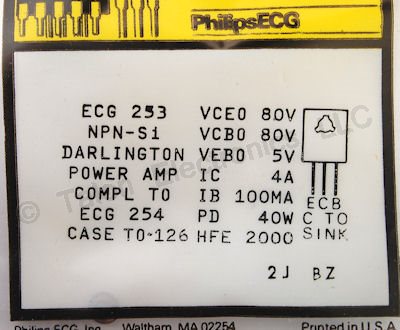  ECG253 NPN Darlington Transistor